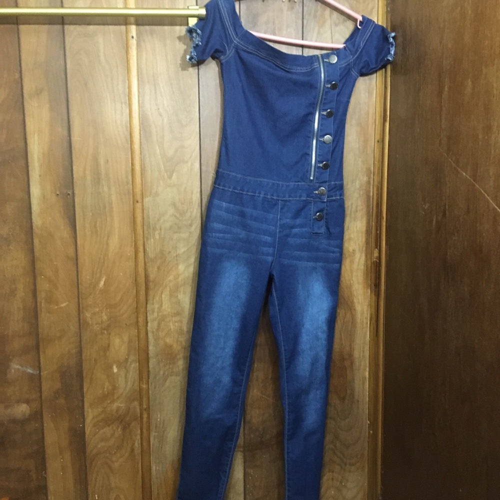 Blue Denim Jumpsuit